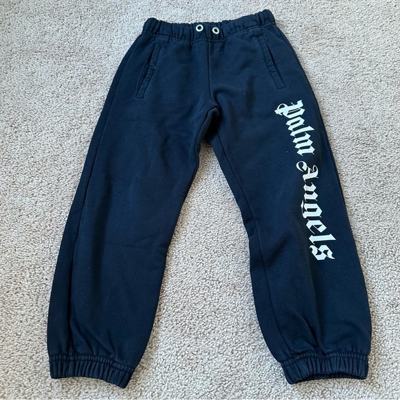 Palm Angels Kids Dark Blue Joggers - Picture 1 of 4